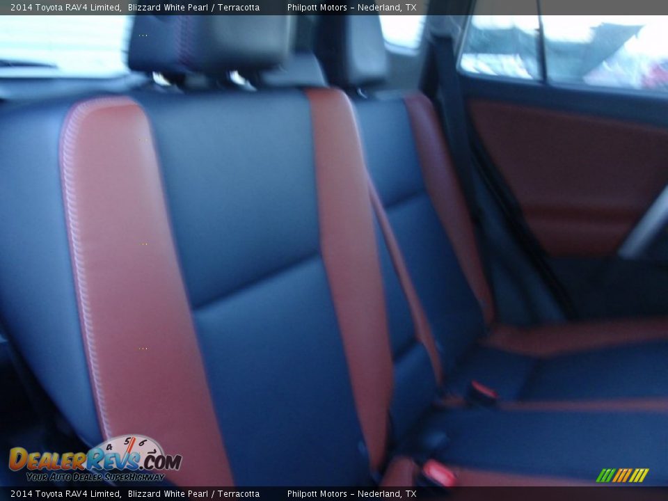 2014 Toyota RAV4 Limited Blizzard White Pearl / Terracotta Photo #21