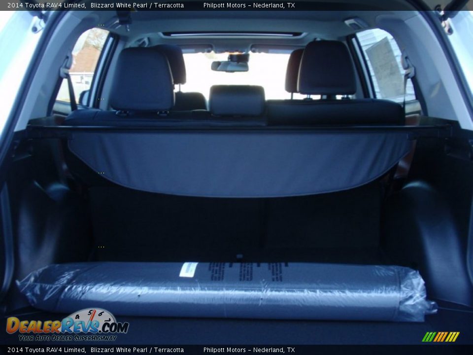 2014 Toyota RAV4 Limited Blizzard White Pearl / Terracotta Photo #24