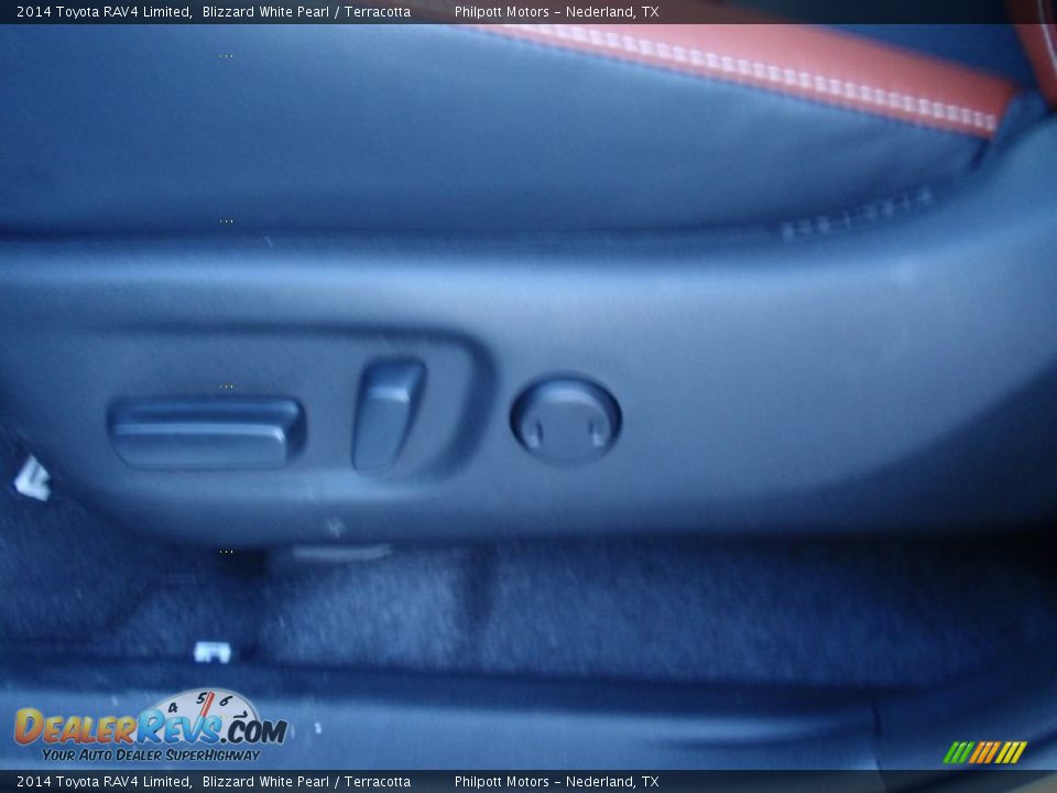 2014 Toyota RAV4 Limited Blizzard White Pearl / Terracotta Photo #30