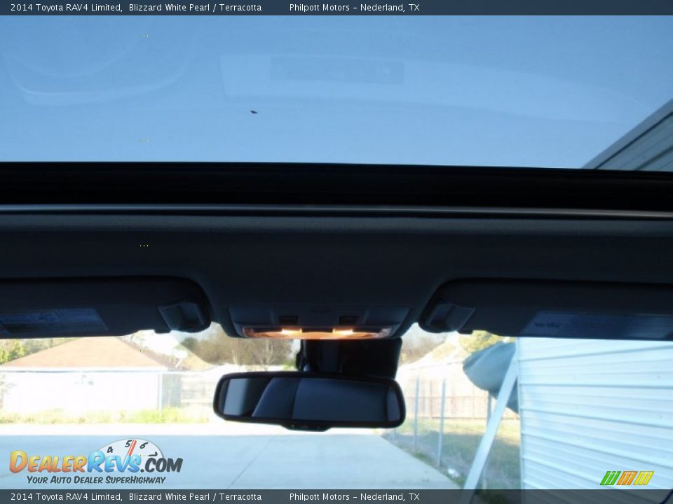 2014 Toyota RAV4 Limited Blizzard White Pearl / Terracotta Photo #31