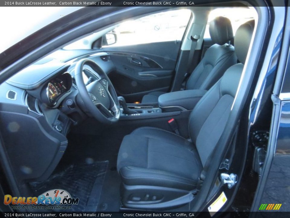 2014 Buick LaCrosse Leather Carbon Black Metallic / Ebony Photo #10