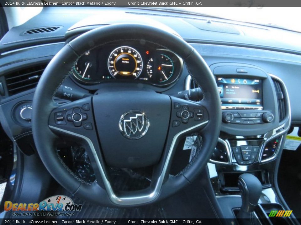 2014 Buick LaCrosse Leather Carbon Black Metallic / Ebony Photo #11