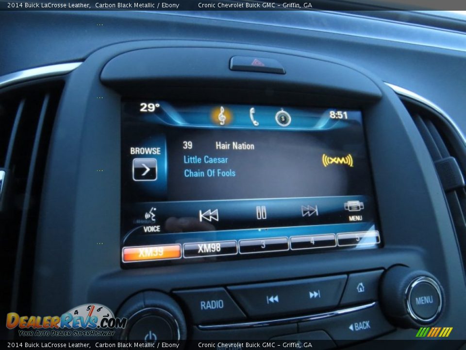 2014 Buick LaCrosse Leather Carbon Black Metallic / Ebony Photo #15