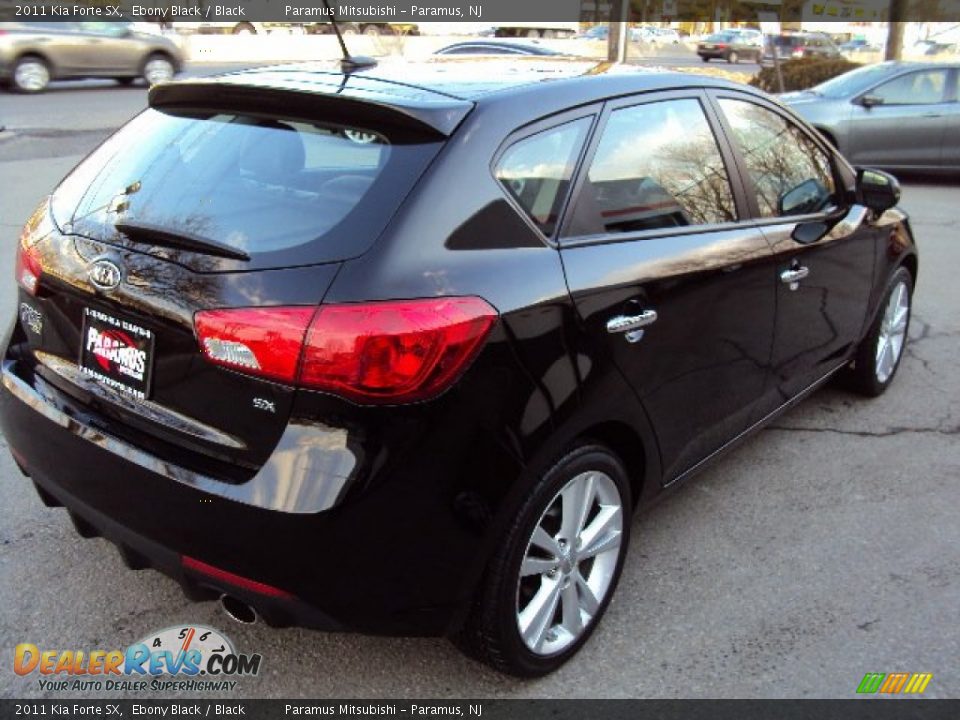 2011 Kia Forte SX Ebony Black / Black Photo #3