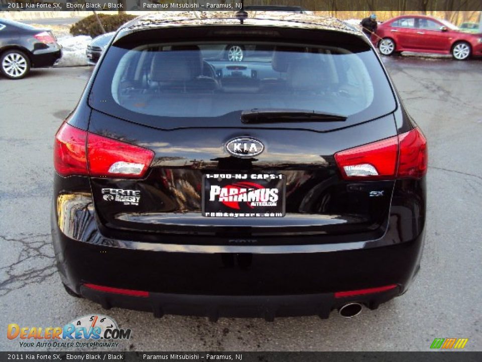 2011 Kia Forte SX Ebony Black / Black Photo #5