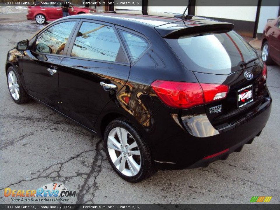 2011 Kia Forte SX Ebony Black / Black Photo #8