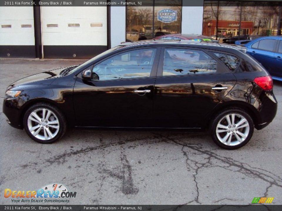 2011 Kia Forte SX Ebony Black / Black Photo #9