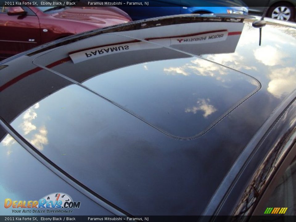 2011 Kia Forte SX Ebony Black / Black Photo #11