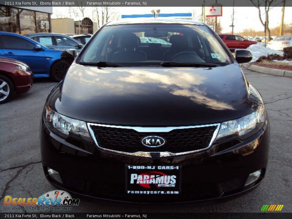 2011 Kia Forte SX Ebony Black / Black Photo #12
