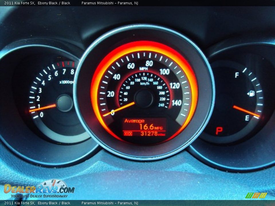 2011 Kia Forte SX Ebony Black / Black Photo #18