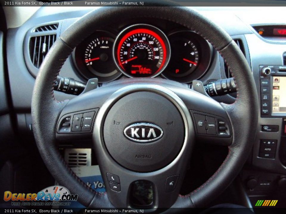 2011 Kia Forte SX Ebony Black / Black Photo #19