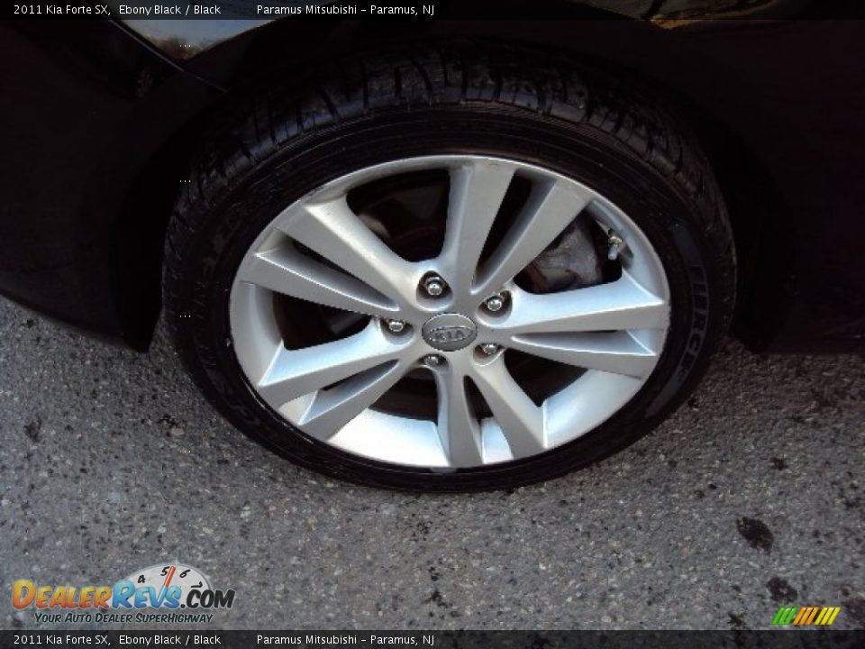 2011 Kia Forte SX Ebony Black / Black Photo #25