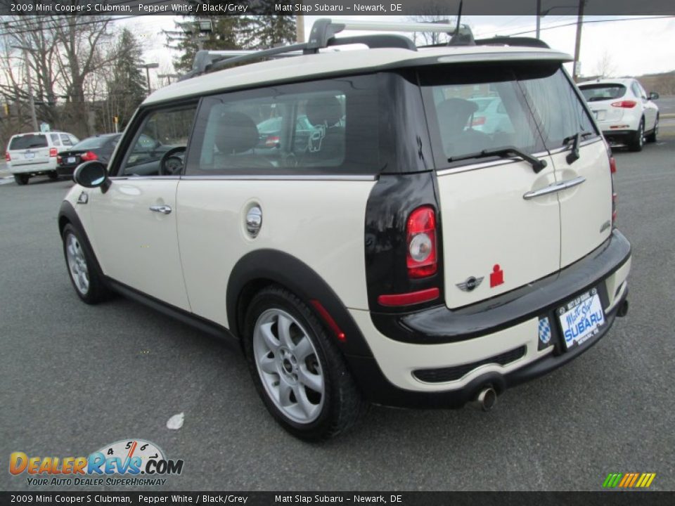 2009 Mini Cooper S Clubman Pepper White / Black/Grey Photo #8