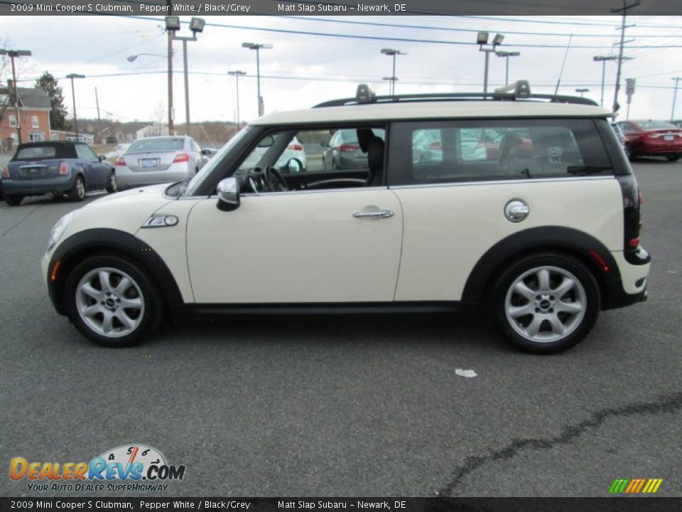2009 Mini Cooper S Clubman Pepper White / Black/Grey Photo #9