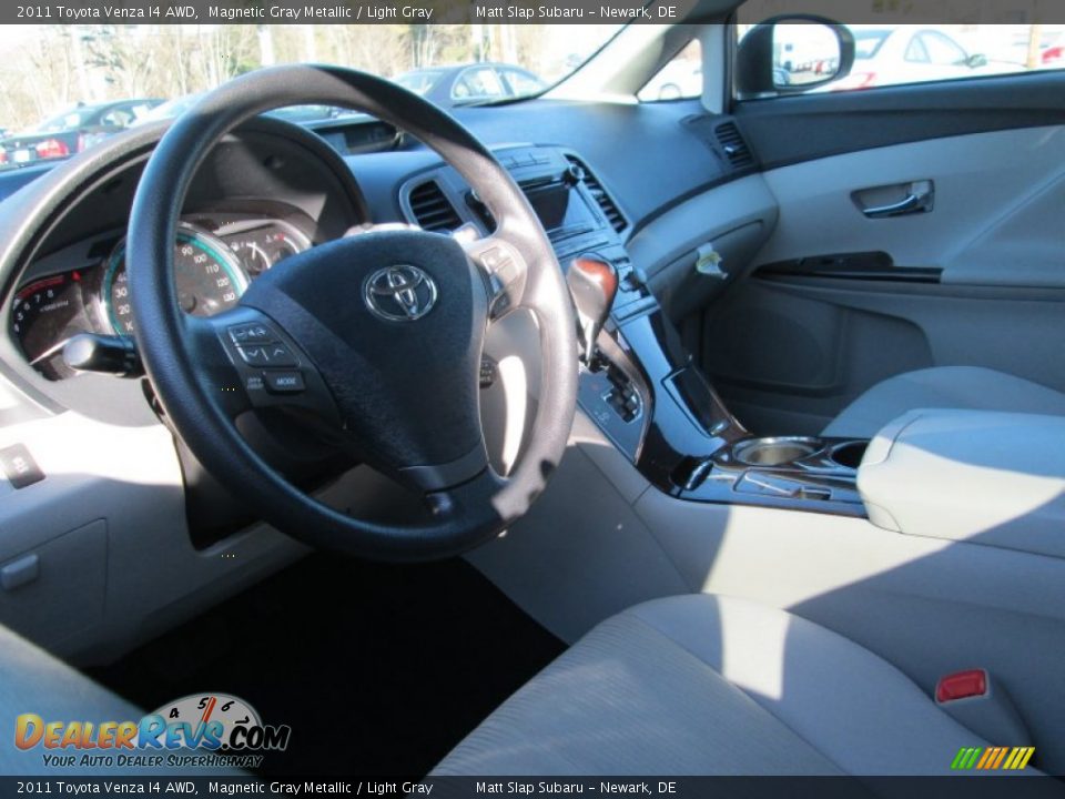 2011 Toyota Venza I4 AWD Magnetic Gray Metallic / Light Gray Photo #10