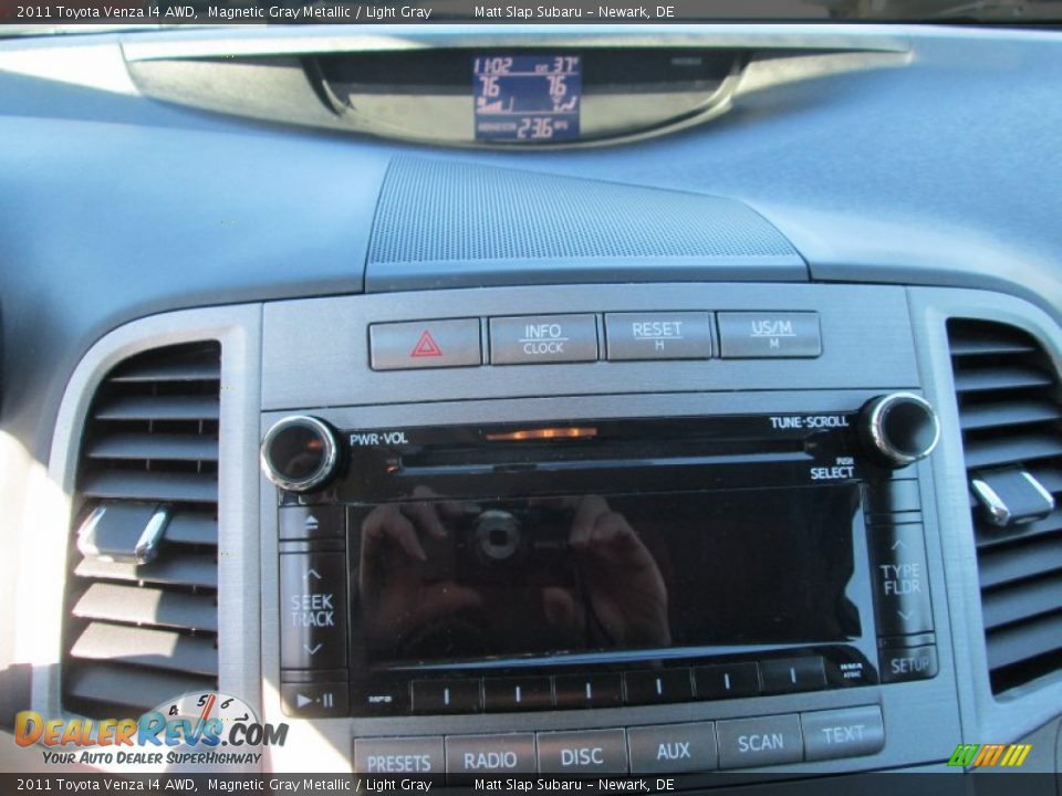 2011 Toyota Venza I4 AWD Magnetic Gray Metallic / Light Gray Photo #24