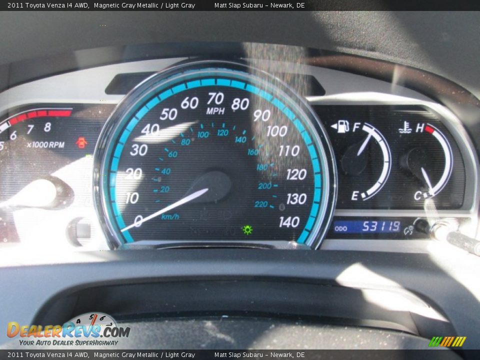 2011 Toyota Venza I4 AWD Magnetic Gray Metallic / Light Gray Photo #26