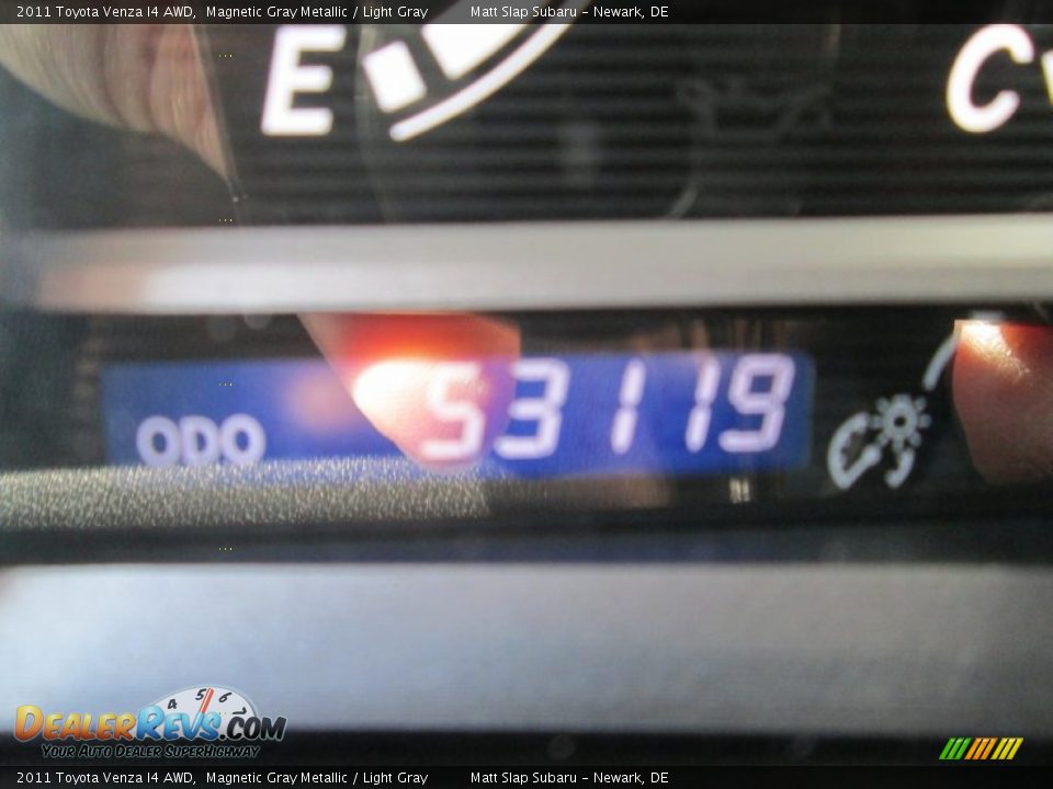 2011 Toyota Venza I4 AWD Magnetic Gray Metallic / Light Gray Photo #27