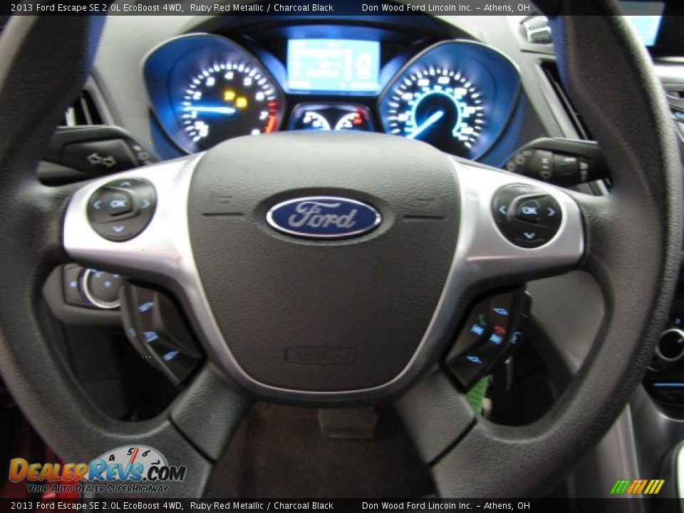 2013 Ford Escape SE 2.0L EcoBoost 4WD Ruby Red Metallic / Charcoal Black Photo #14