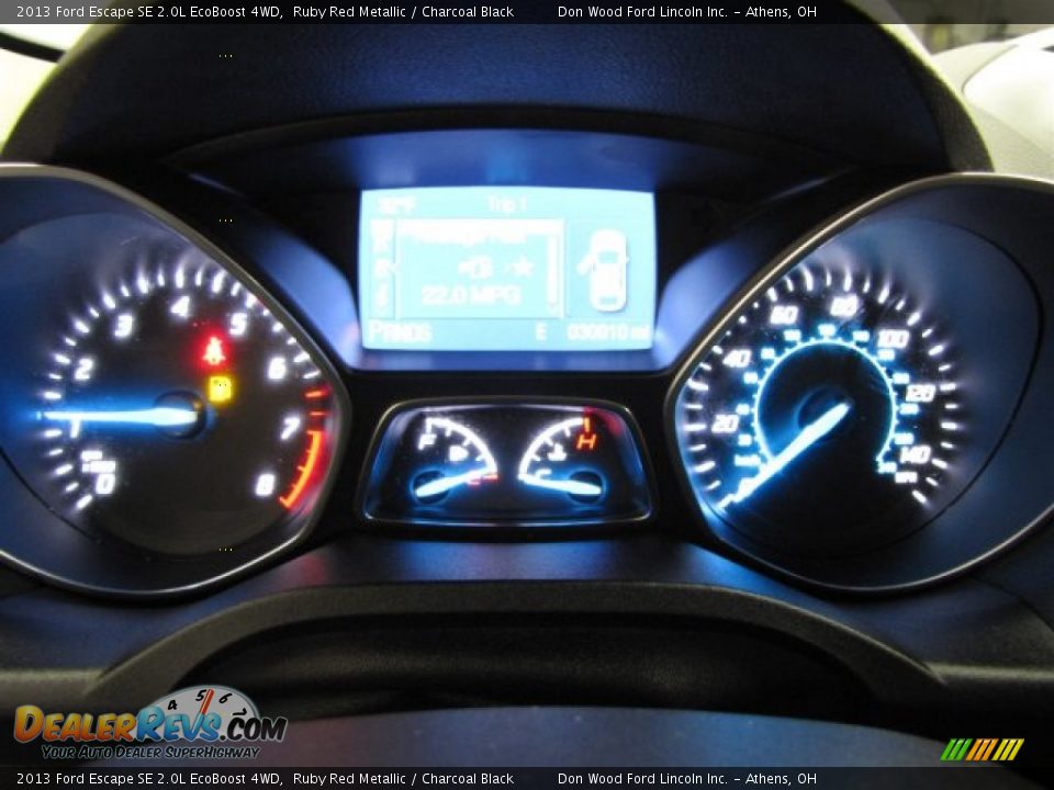 2013 Ford Escape SE 2.0L EcoBoost 4WD Ruby Red Metallic / Charcoal Black Photo #19