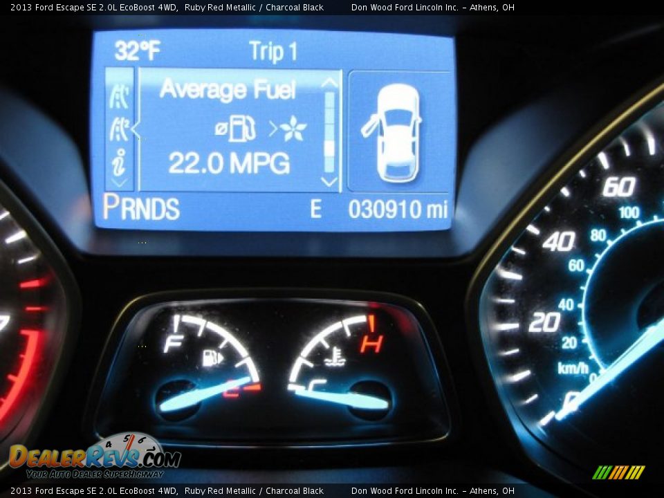 2013 Ford Escape SE 2.0L EcoBoost 4WD Ruby Red Metallic / Charcoal Black Photo #20