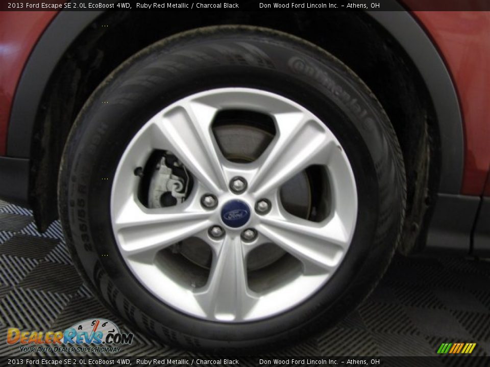 2013 Ford Escape SE 2.0L EcoBoost 4WD Ruby Red Metallic / Charcoal Black Photo #25
