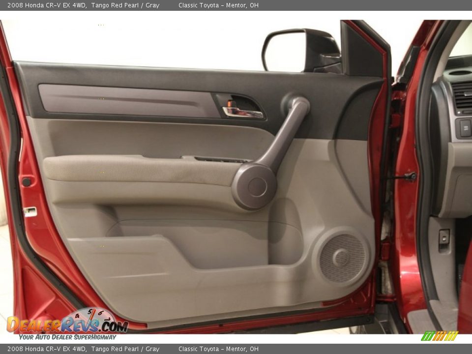 2008 Honda CR-V EX 4WD Tango Red Pearl / Gray Photo #4