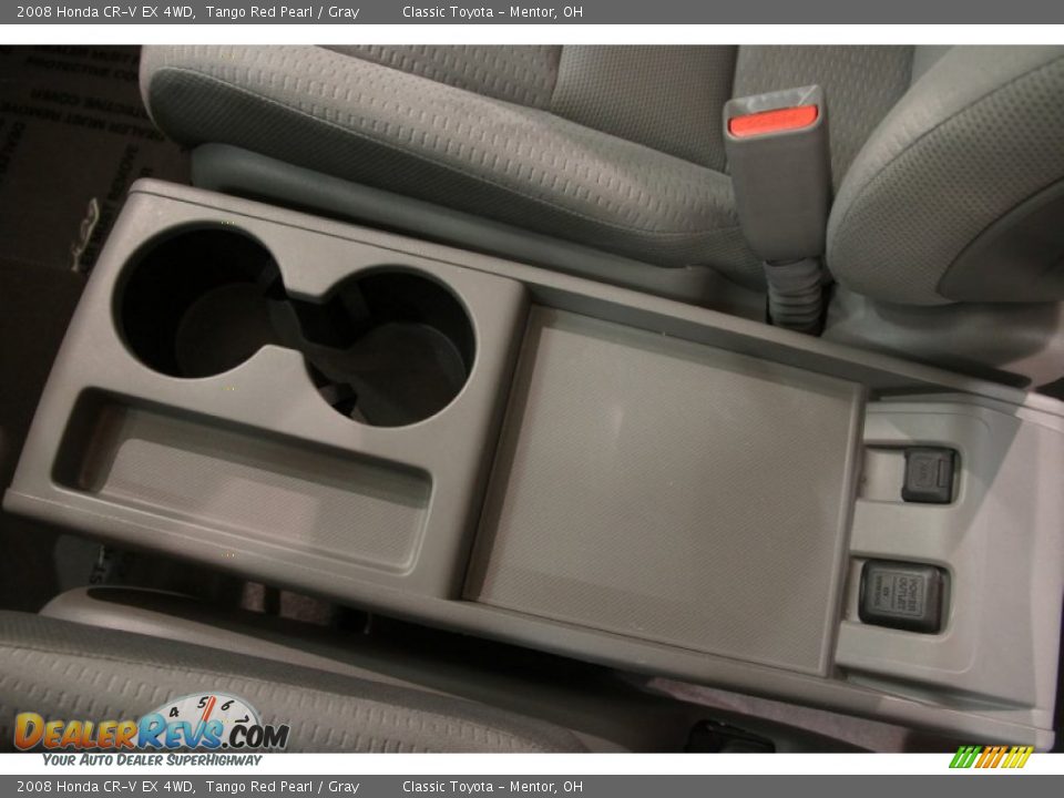2008 Honda CR-V EX 4WD Tango Red Pearl / Gray Photo #13