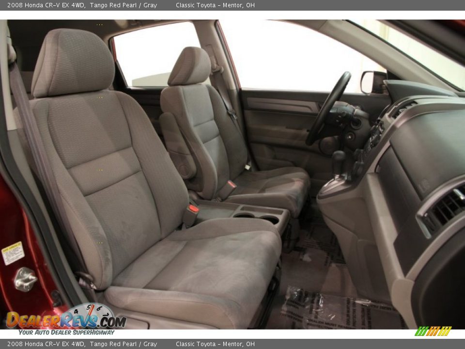 2008 Honda CR-V EX 4WD Tango Red Pearl / Gray Photo #15