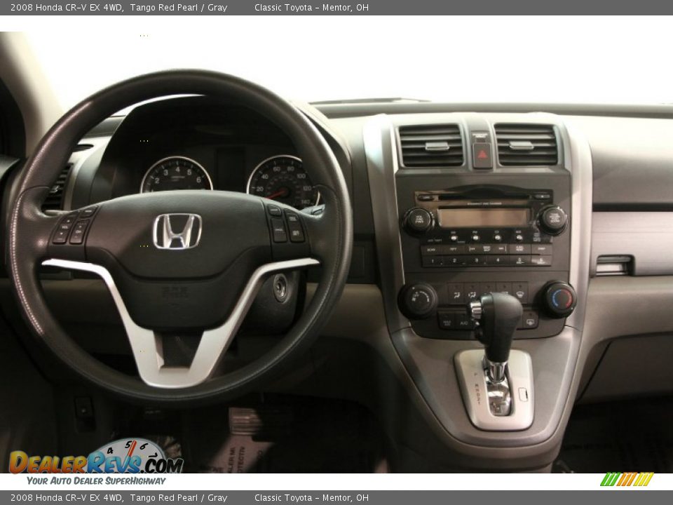 2008 Honda CR-V EX 4WD Tango Red Pearl / Gray Photo #19