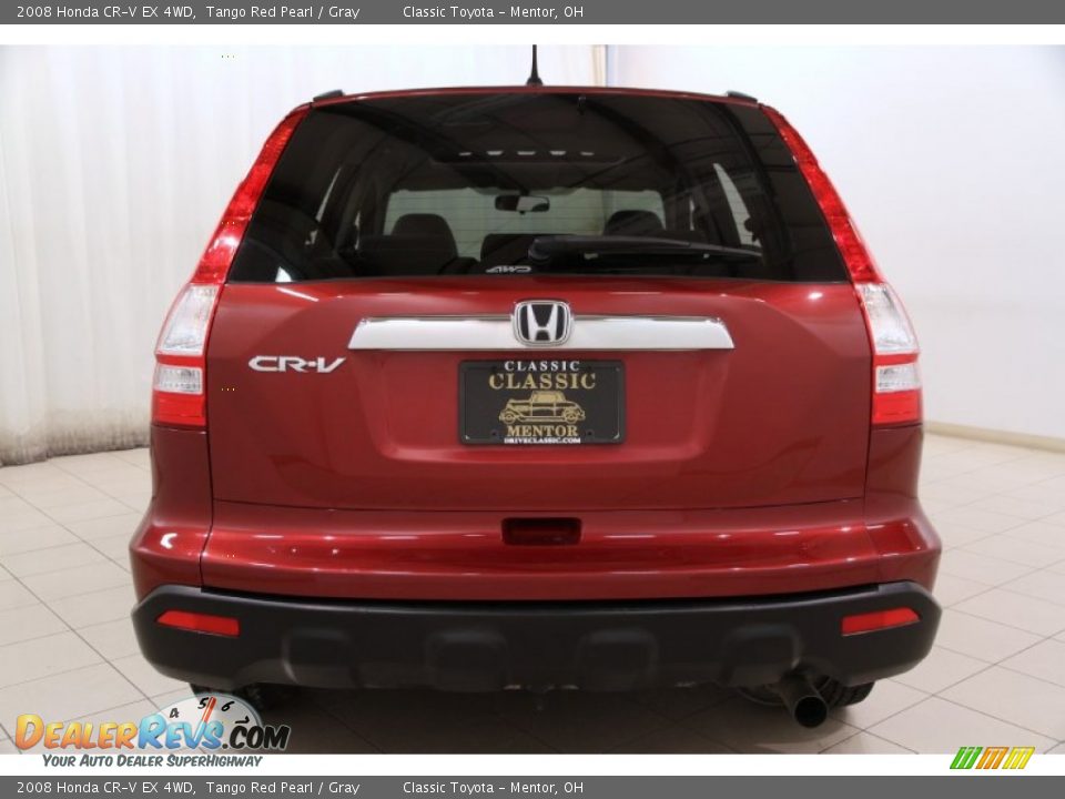 2008 Honda CR-V EX 4WD Tango Red Pearl / Gray Photo #20