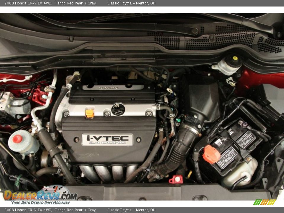 2008 Honda CR-V EX 4WD Tango Red Pearl / Gray Photo #21