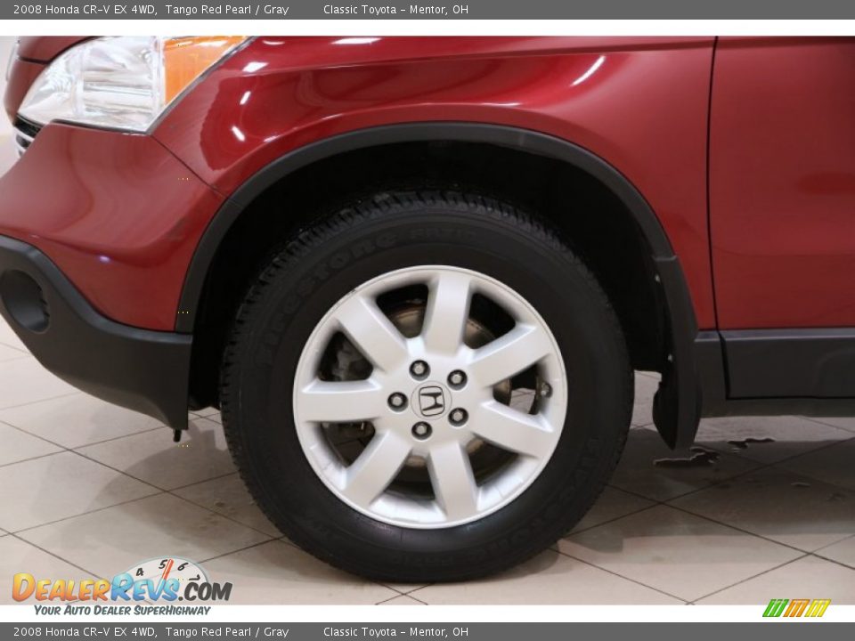 2008 Honda CR-V EX 4WD Tango Red Pearl / Gray Photo #22