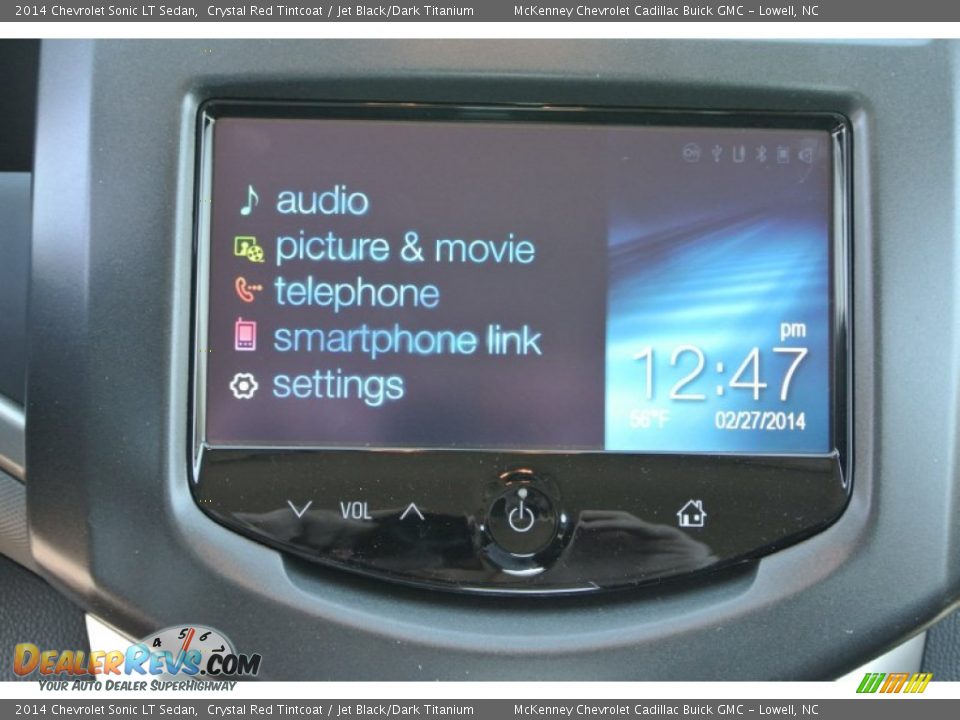 2014 Chevrolet Sonic LT Sedan Crystal Red Tintcoat / Jet Black/Dark Titanium Photo #13