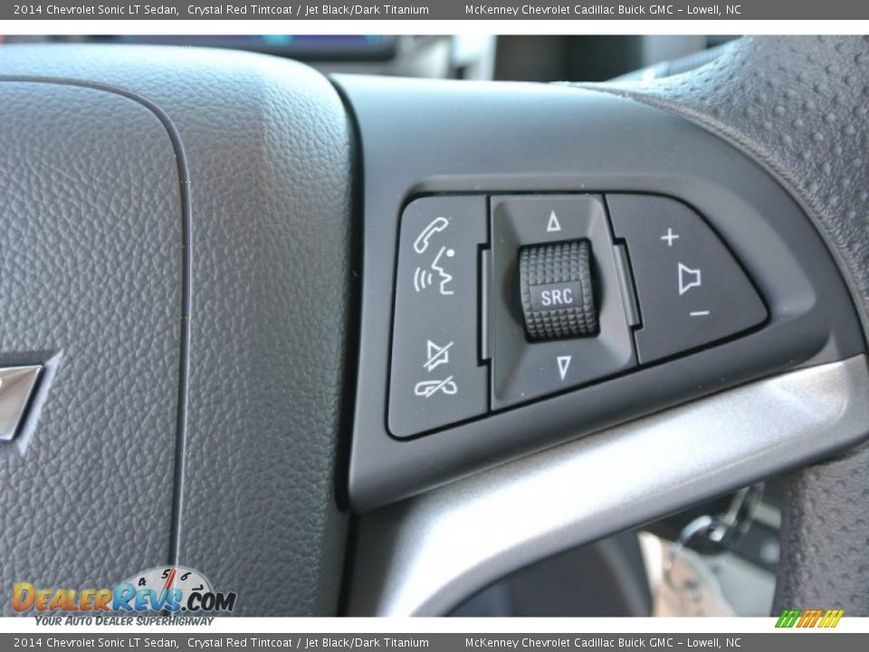 2014 Chevrolet Sonic LT Sedan Crystal Red Tintcoat / Jet Black/Dark Titanium Photo #14