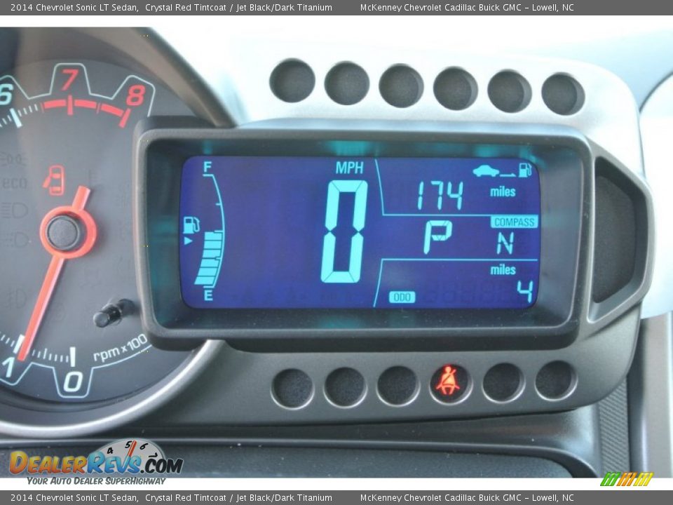2014 Chevrolet Sonic LT Sedan Crystal Red Tintcoat / Jet Black/Dark Titanium Photo #15