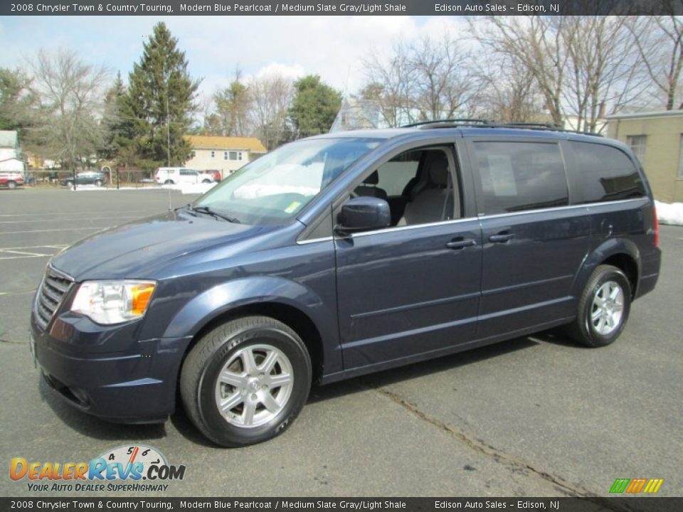 2008 Chrysler Town & Country Touring Modern Blue Pearlcoat / Medium Slate Gray/Light Shale Photo #1