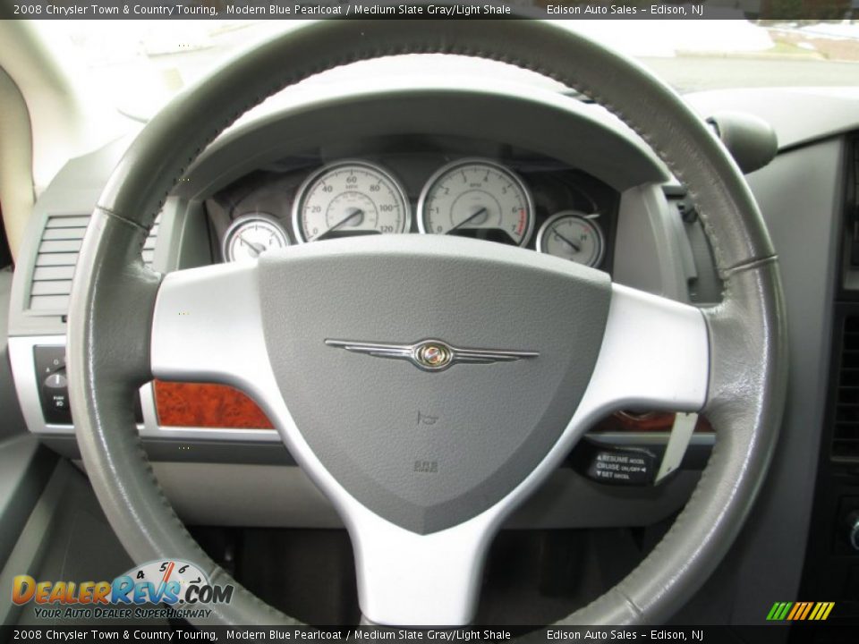 2008 Chrysler Town & Country Touring Modern Blue Pearlcoat / Medium Slate Gray/Light Shale Photo #24
