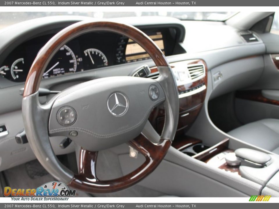 2007 Mercedes-Benz CL 550 Iridium Silver Metallic / Grey/Dark Grey Photo #14