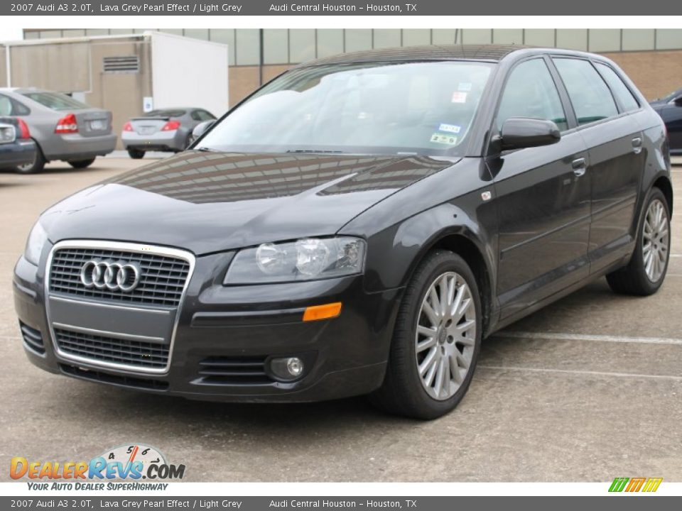2007 Audi A3 2.0T Lava Grey Pearl Effect / Light Grey Photo #3