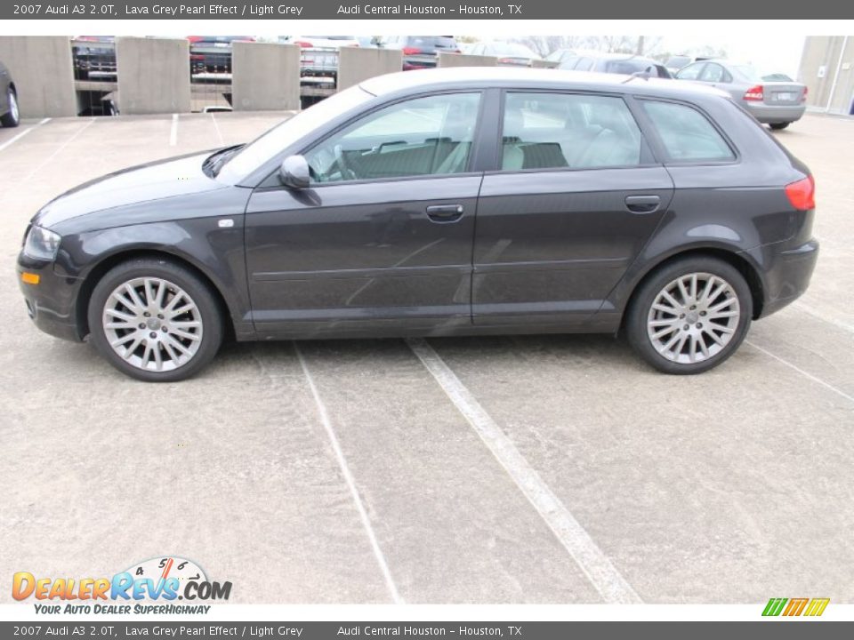 2007 Audi A3 2.0T Lava Grey Pearl Effect / Light Grey Photo #5