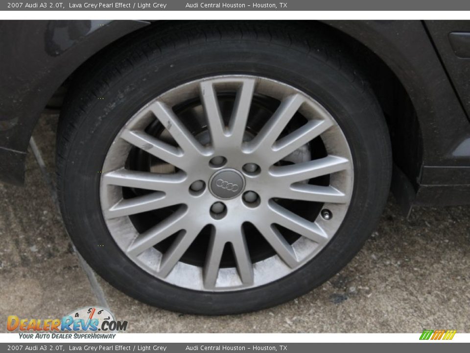 2007 Audi A3 2.0T Lava Grey Pearl Effect / Light Grey Photo #10