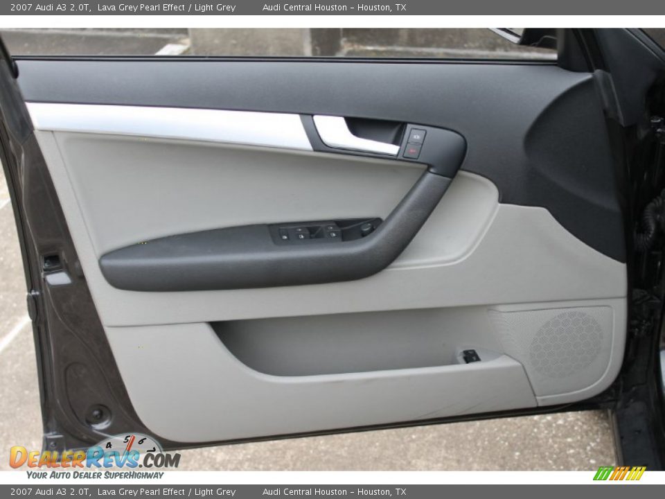 2007 Audi A3 2.0T Lava Grey Pearl Effect / Light Grey Photo #13