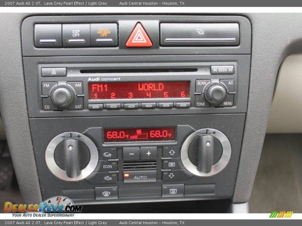 2007 Audi A3 2.0T Lava Grey Pearl Effect / Light Grey Photo #16