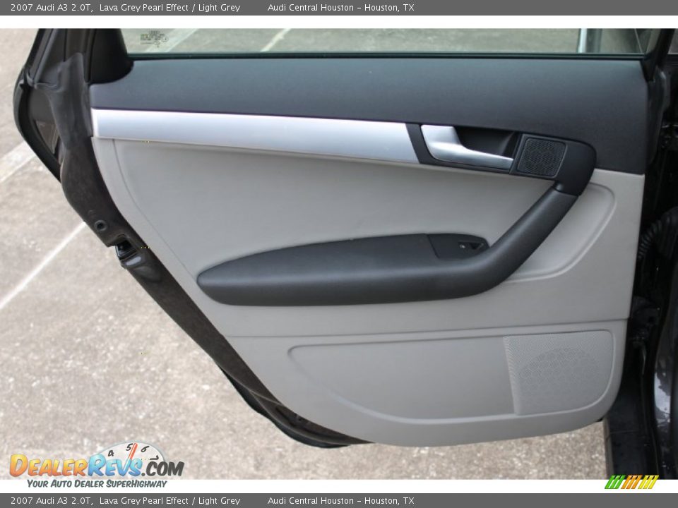 2007 Audi A3 2.0T Lava Grey Pearl Effect / Light Grey Photo #18