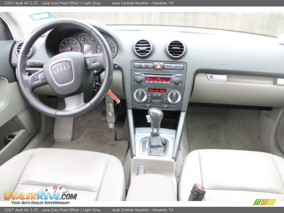 2007 Audi A3 2.0T Lava Grey Pearl Effect / Light Grey Photo #21