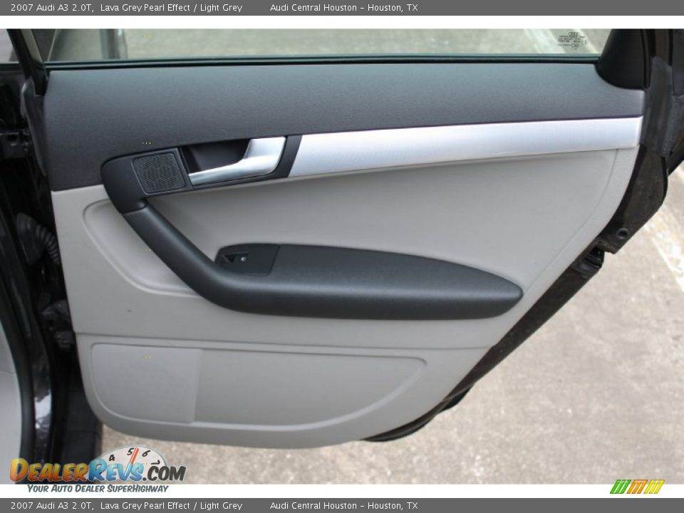 2007 Audi A3 2.0T Lava Grey Pearl Effect / Light Grey Photo #23