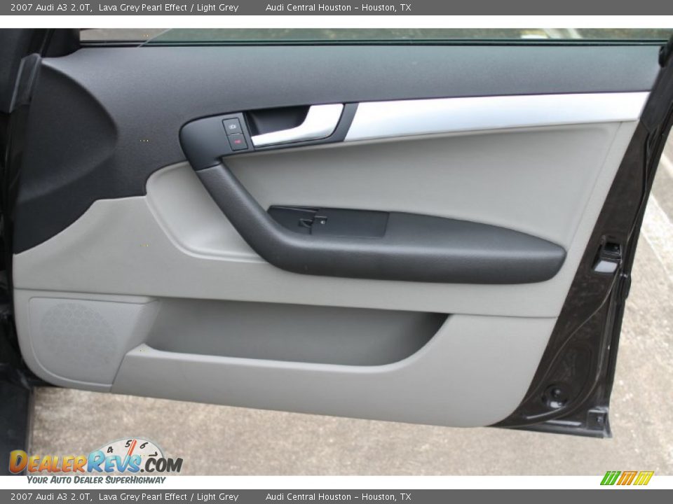 2007 Audi A3 2.0T Lava Grey Pearl Effect / Light Grey Photo #25