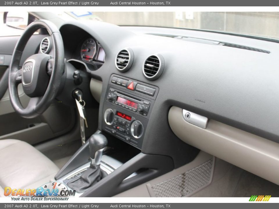 2007 Audi A3 2.0T Lava Grey Pearl Effect / Light Grey Photo #27
