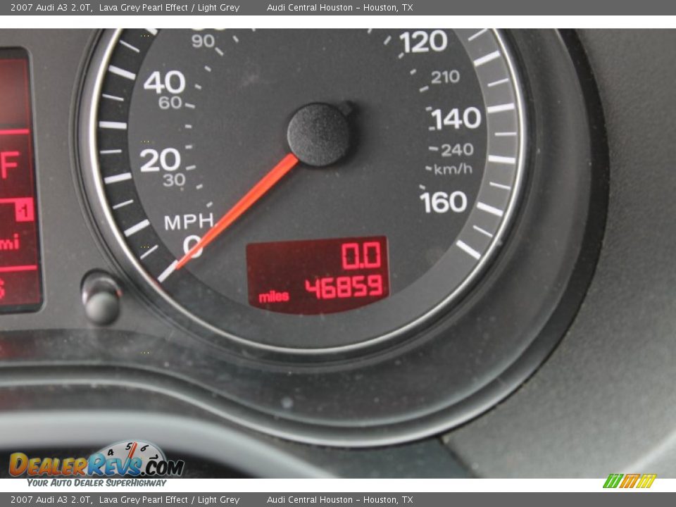 2007 Audi A3 2.0T Lava Grey Pearl Effect / Light Grey Photo #29